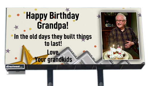 happy birthday grandpa billboard